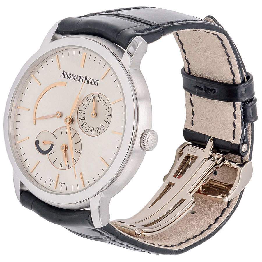 Audemars Piguet Jules Audemars Dual Time 18K White Gold Men's Watch