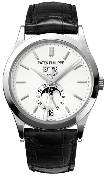 Patek Philippe  Complications Moonphase Annual Calendar 18k White Gold Men's Watch