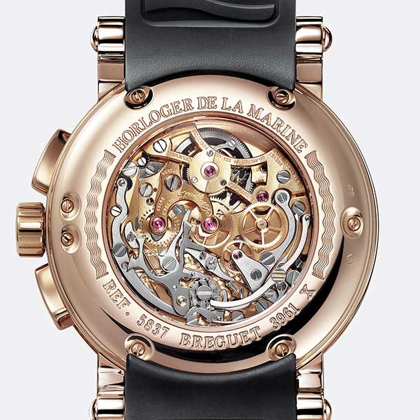 Breguet Marine Tourbillon Chronograph 18K Rose Gold Men's Watch