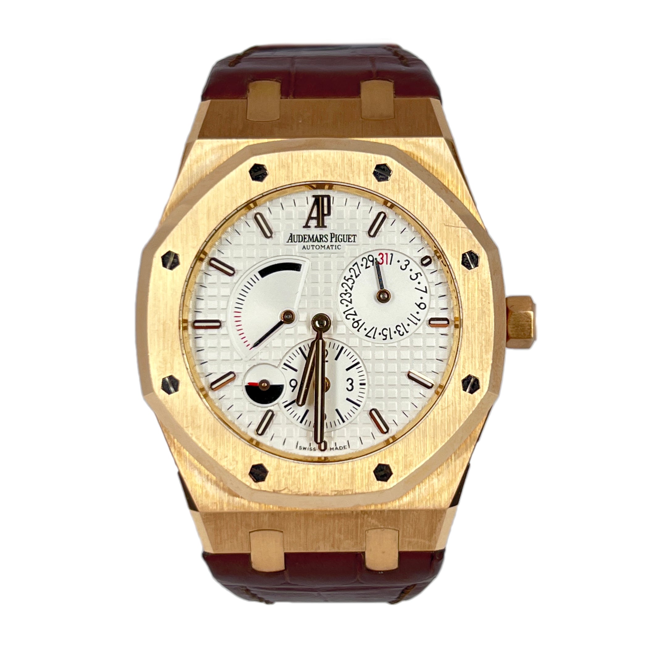 Audemars Piguet Royal Oak Dual Time 18K Rose Gold Men's Watch