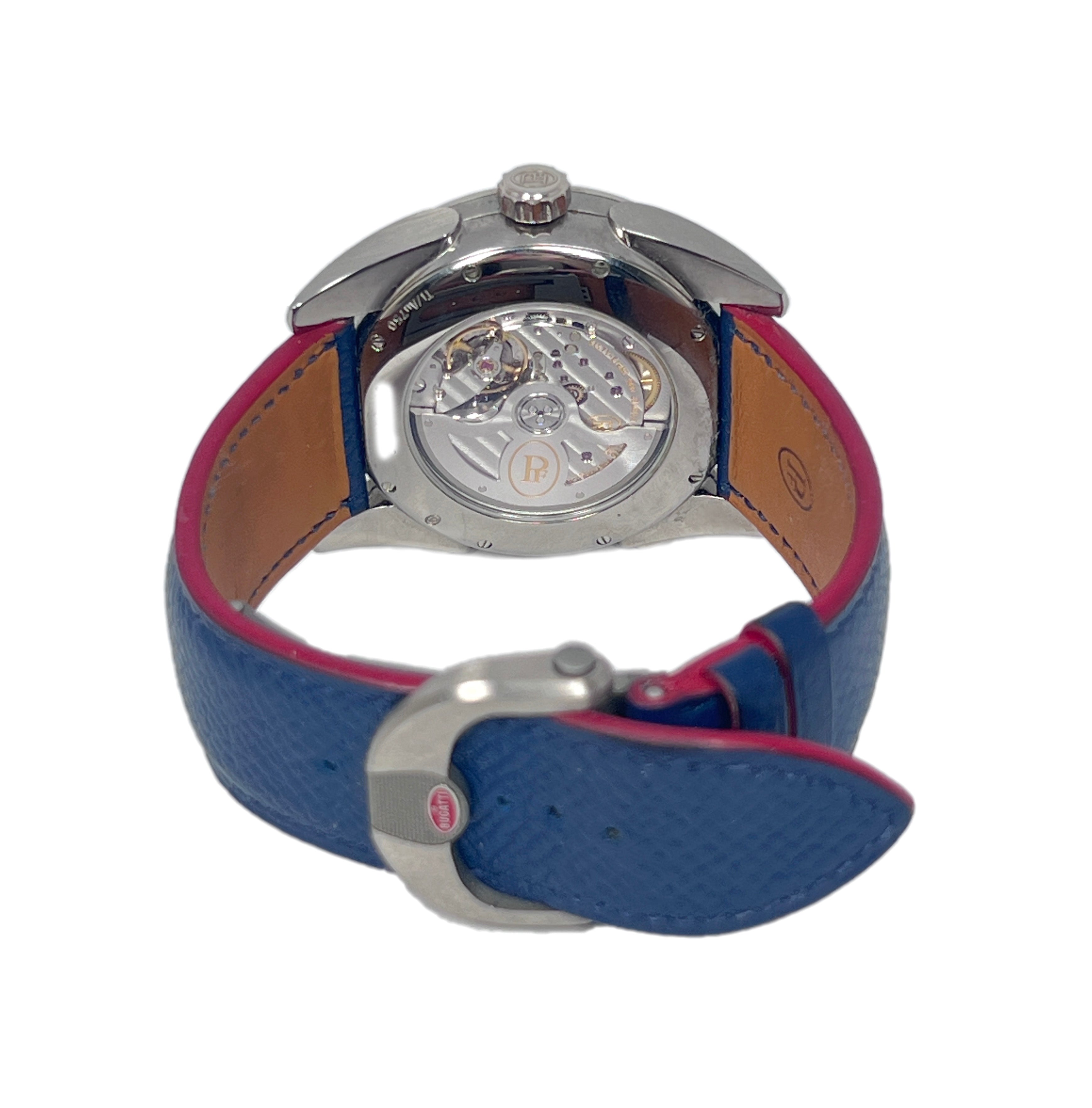 Parmigiani Fleurier Bugatti Aerolithe Chronograph 18K White Gold Men's Watch