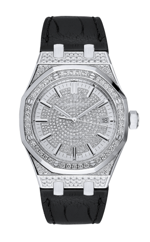 Audemars Piguet Royal Oak Chronograph 18K White Gold & Diamonds Unisex Watch