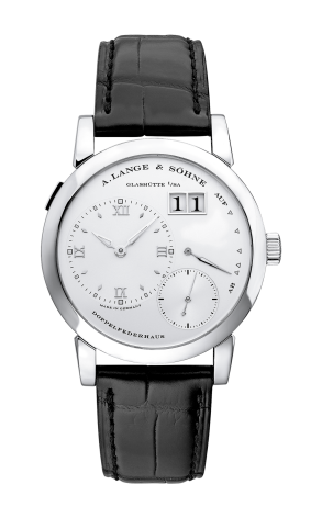 A. Lange and Sohne 1 18K White Gold Man's Watch