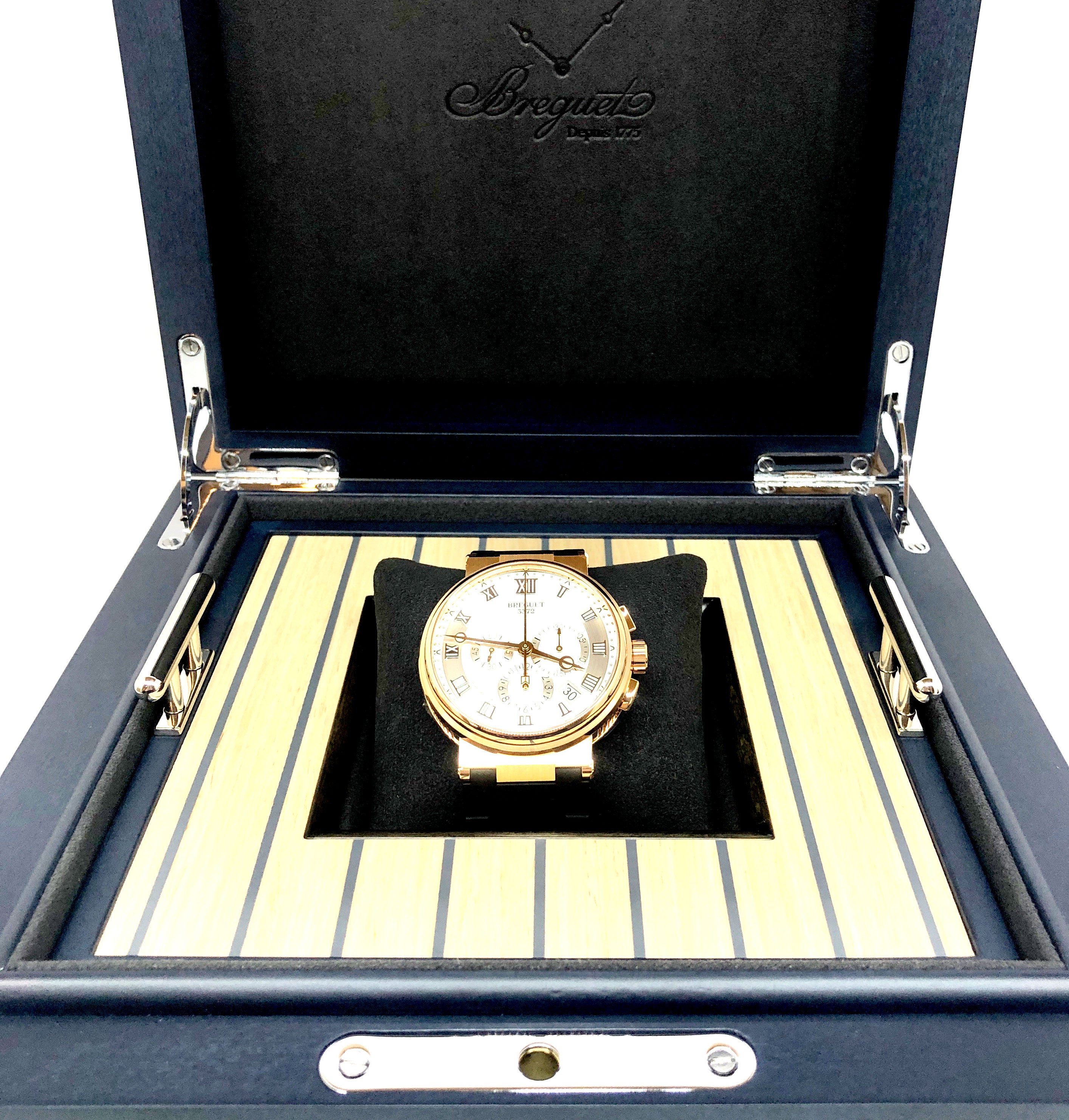 Breguet Marine 5527 Chronograph 18K Rose Gold Men's Watch