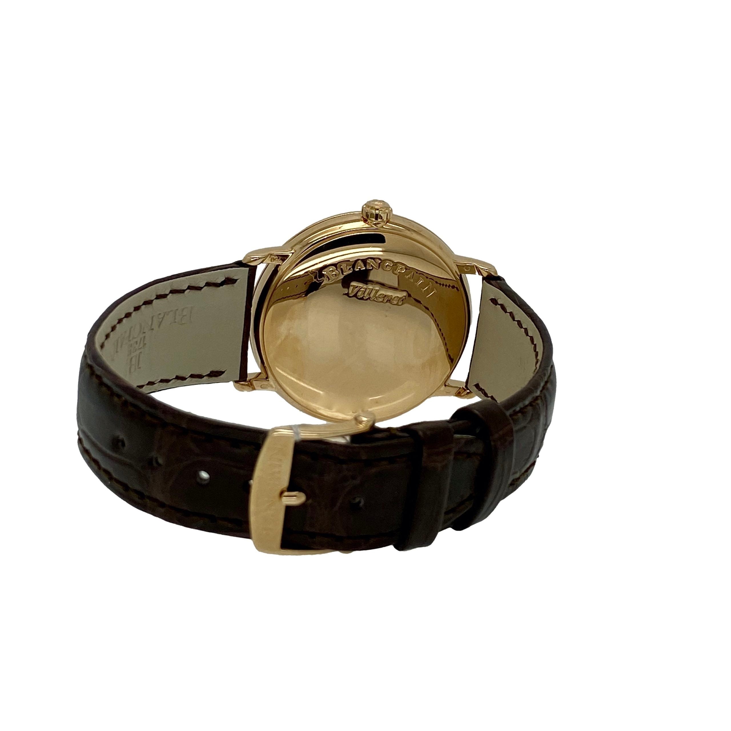 Blancpain Villeret Ultra-Slim 18K Rose Gold Men`s Watch
