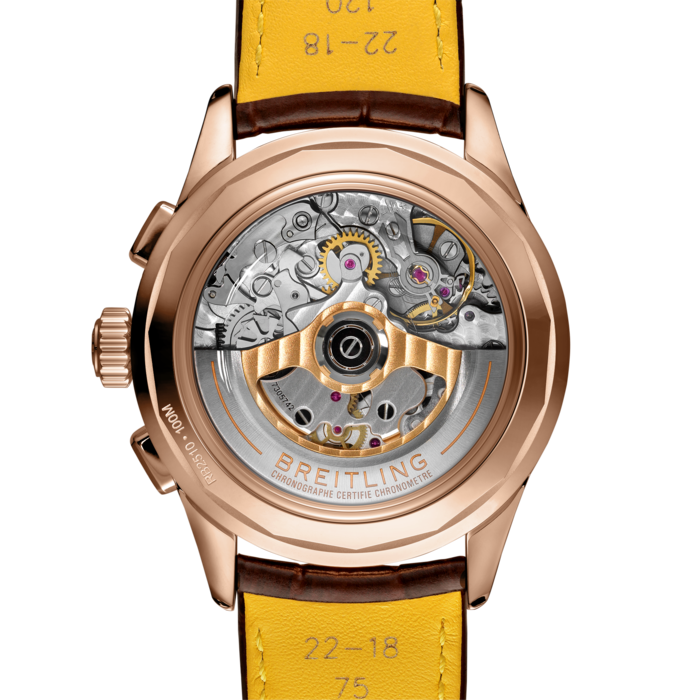 Breitling Premier B25 Datora 42 18K Rose Gold Men's Watch
