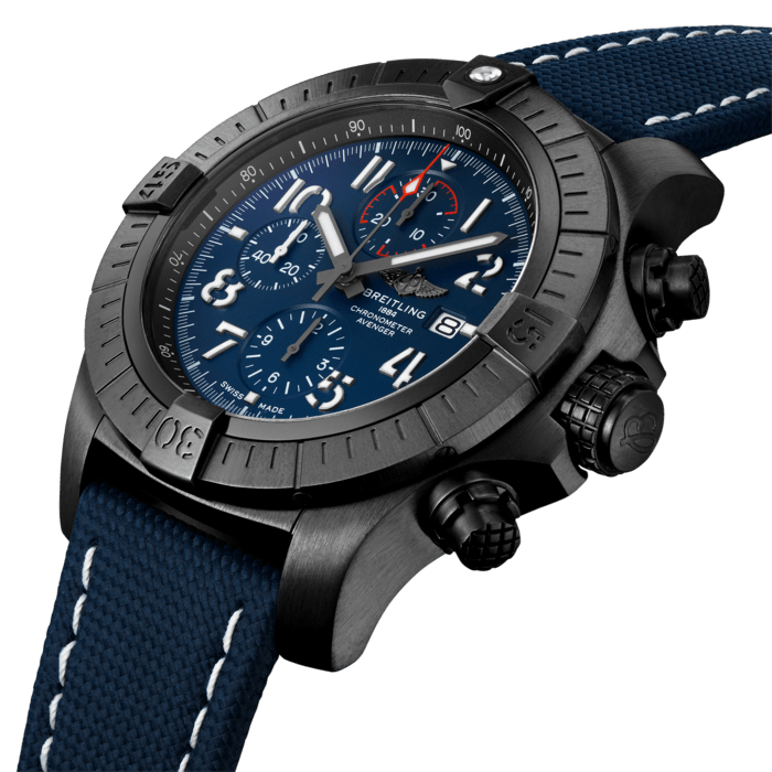 Breitling Super Avenger Chronograph 48 Night Mission DLC Titanium Unisex Watch