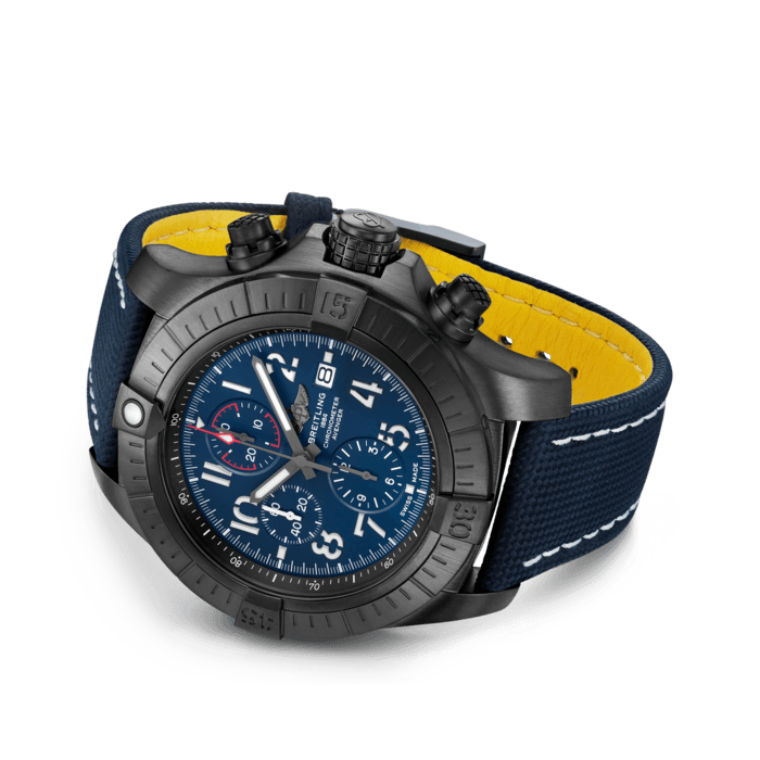 Breitling Super Avenger Chronograph 48 Night Mission DLC Titanium Unisex Watch