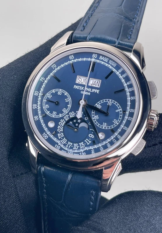 Patek Philippe Grand Complications Perpetual Calendar Chronograph 18K White Gold Men's Watch
