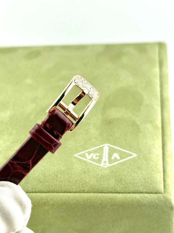 Van Cleef & Arpels Alhambra 18K Rose Gold & Diamonds Lady's Watch
