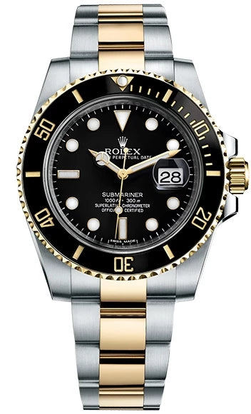 Rolex Submariner Date Stainless Steel & 18k Yellow Gold Men's Watch