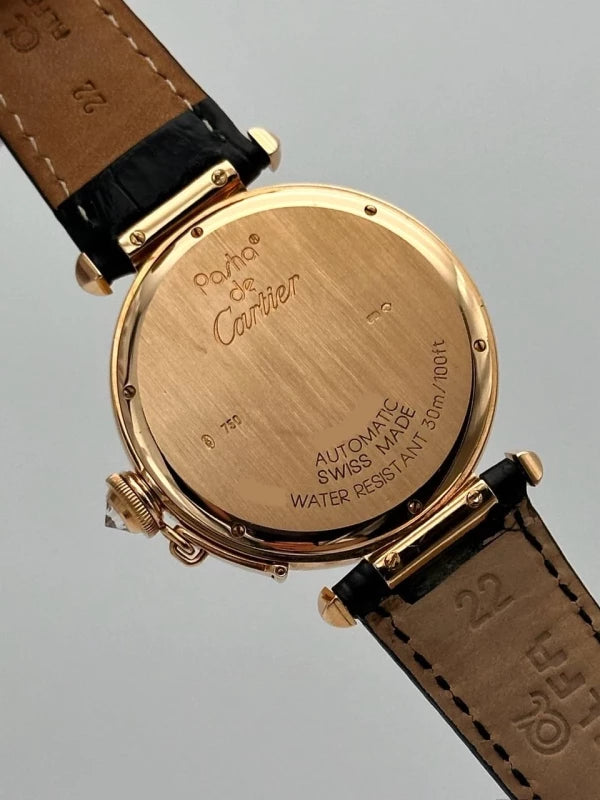 Cartier Pasha 42mm 18K Rose Gold & Diamonds Lady's Watch