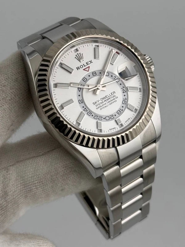 Rolex Sky-Dweller Stainless Steel & White Gold Men's Watch