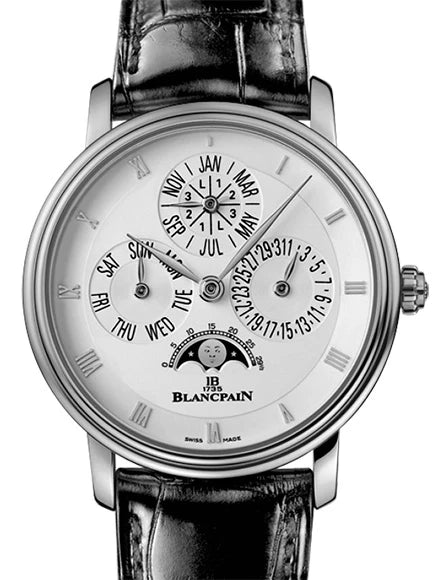 Blancpain Villeret Perpetual Calendar 18K White Gold Men's Watch