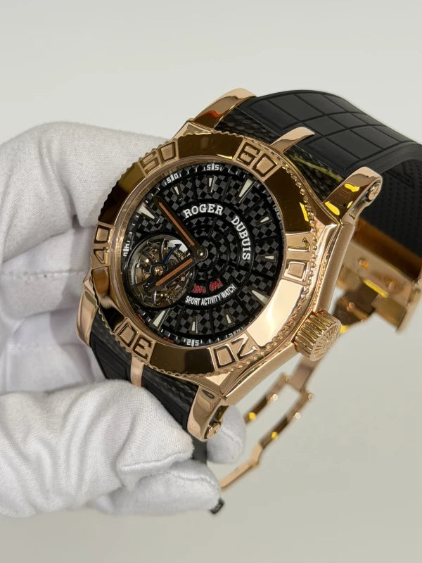 Roger Dubuis Easy Diver Tourbillon 18K Rose Gold Men's Watch