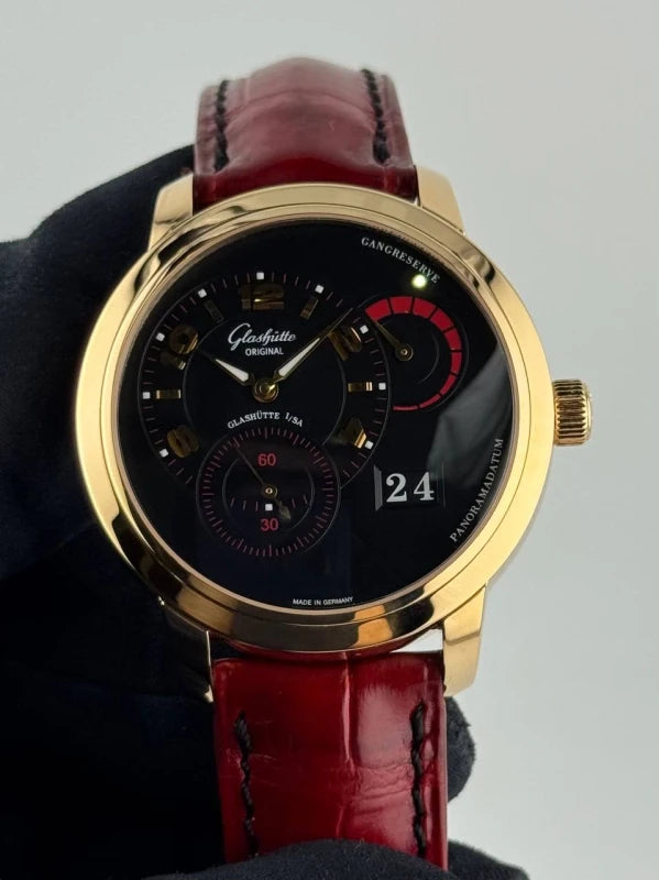 Glashutte Original PanoMaticReserve XL 18K Rose Gold Men's Watch