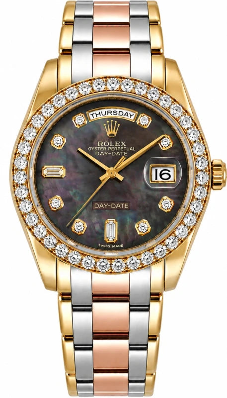 Rolex Day-Date Special Edition Tridor 18k Yellow Gold Men's Watch 18948