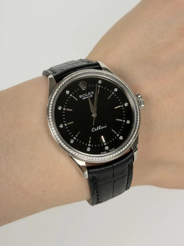 Rolex Cellini 18k White Gold Men's Watch