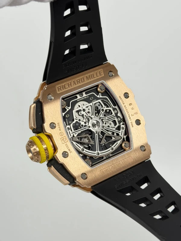 Richard Mille RM011 Flyback Chronograph 18K Rose Gold/Titanium Men's Watch