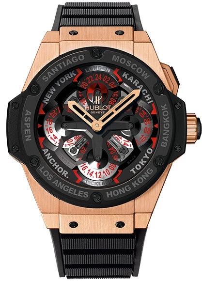 Hublot King Power Unico GMT 18K Rose Gold & Ceramic Men's Watch