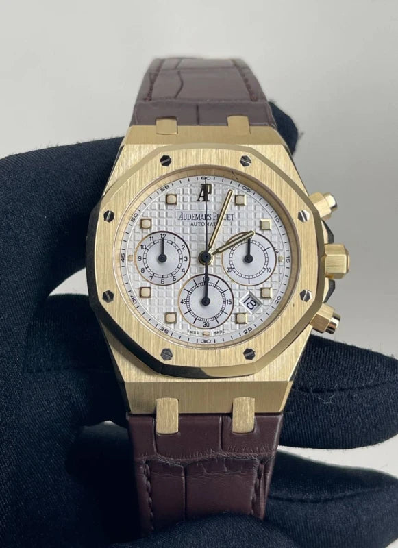 Audemars Piguet Royal Oak Chronograph 18K Rose Gold Men's Watch
