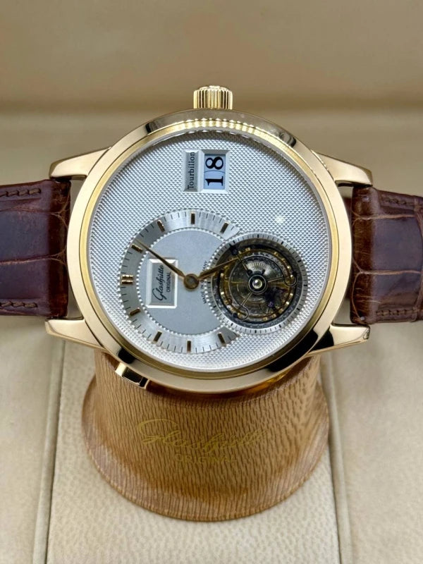 Glashutte Original Panomatic Tourbillon 18K Rose Gold Men's Watch