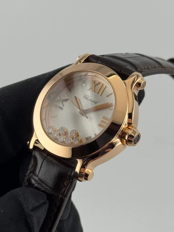 Chopard Happy Sport 18K Rose Gold & Diamonds Lady's Watch