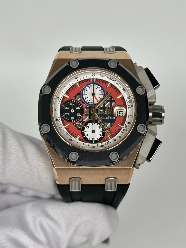 Audemars Piguet Royal Oak Offshore Rubens Barrichello 18K Rose Gold & Ceramic Man's Watch