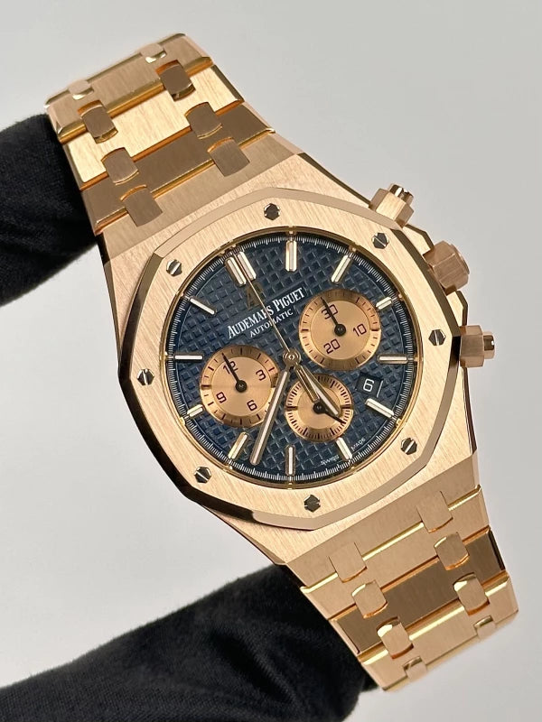 Audemars Piguet Royal Oak Chronograph 18K Rose Gold Man's Watch