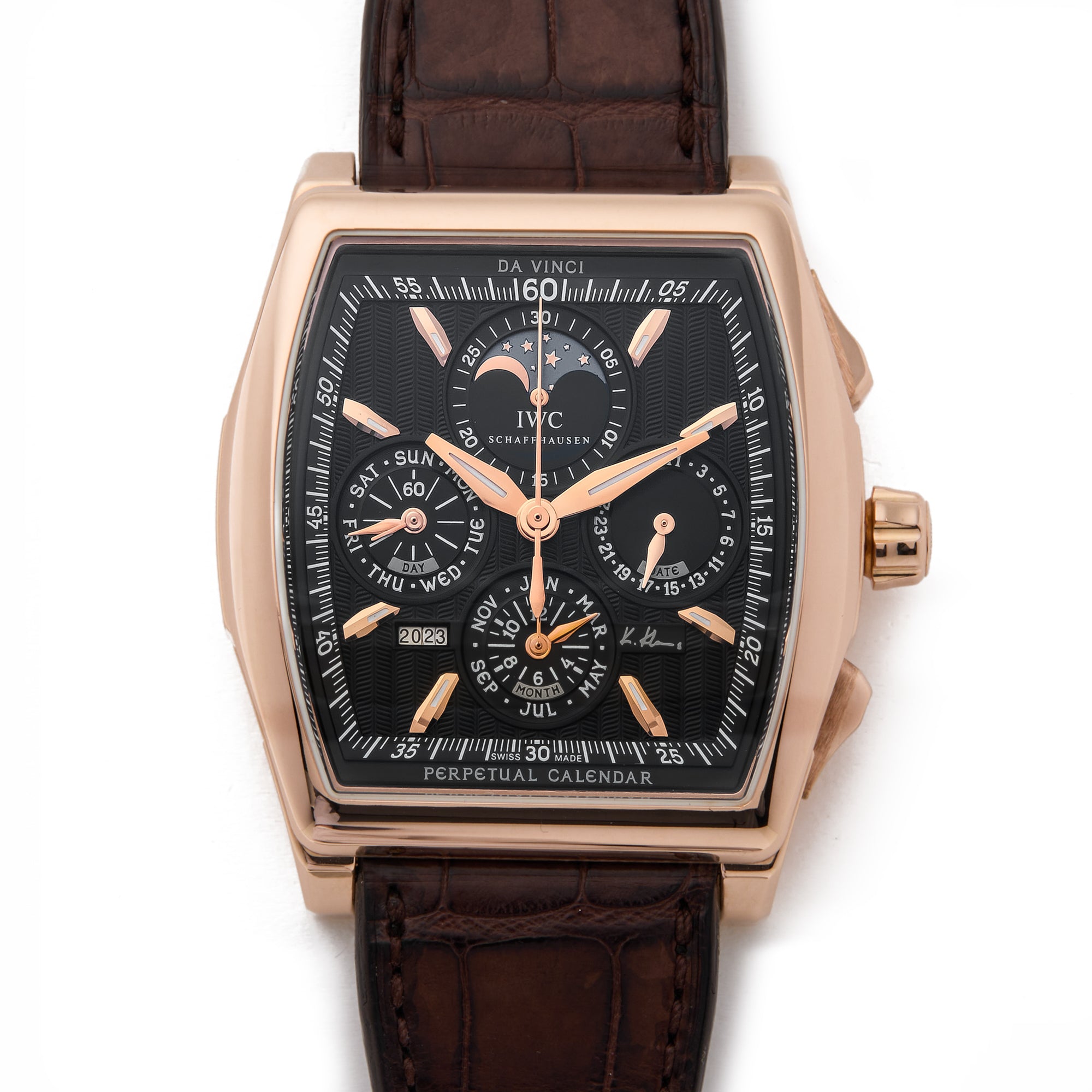 IWC Da Vinci Perpetual Calendar Edition Kurt Klaus  18K Rose Gold Men's Watch