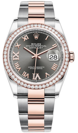 Rolex Datejust Oystersteel Stainless steel & 18K Rose Gold & Diamonds Lady's Watch