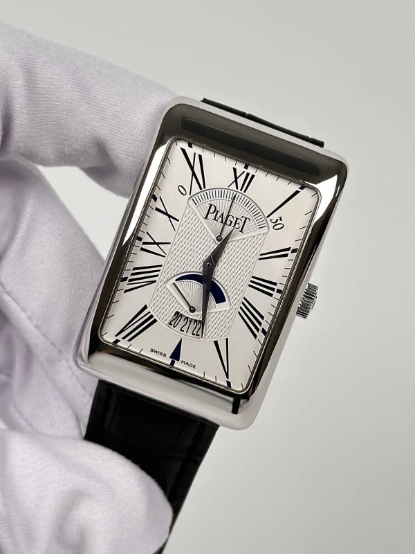 Piaget Retrograde À L'Ancienne 18K White Gold Men's Watch