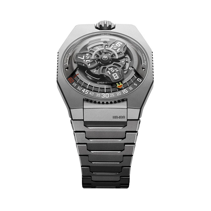 Urwerk Hunter UR-100 V Magic T Black Titanium Men's Watch