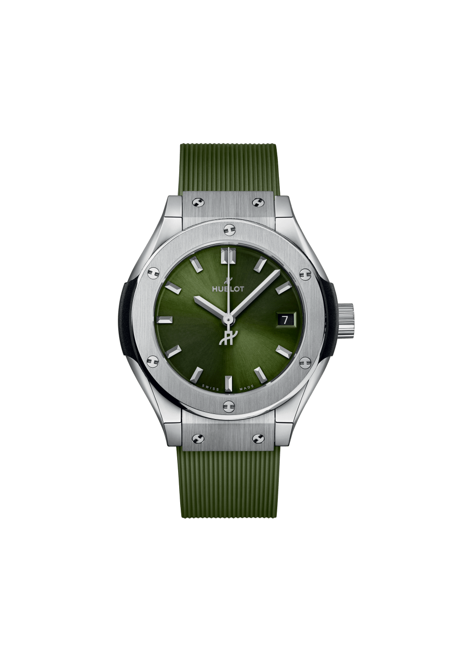 Hublot Classic Fusion Green Titanium Unisex Watch