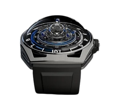 HYT Conical Tourbillon Titanium Blue Carbon & Black DLC titanium Men's Watch