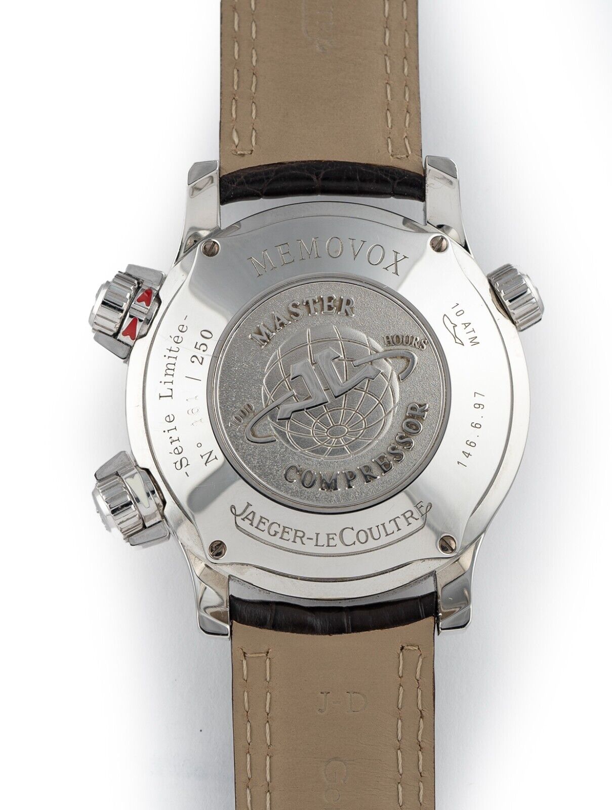 Jaeger LeCoultre Master Compressor Memovox Platinum Men's Watch