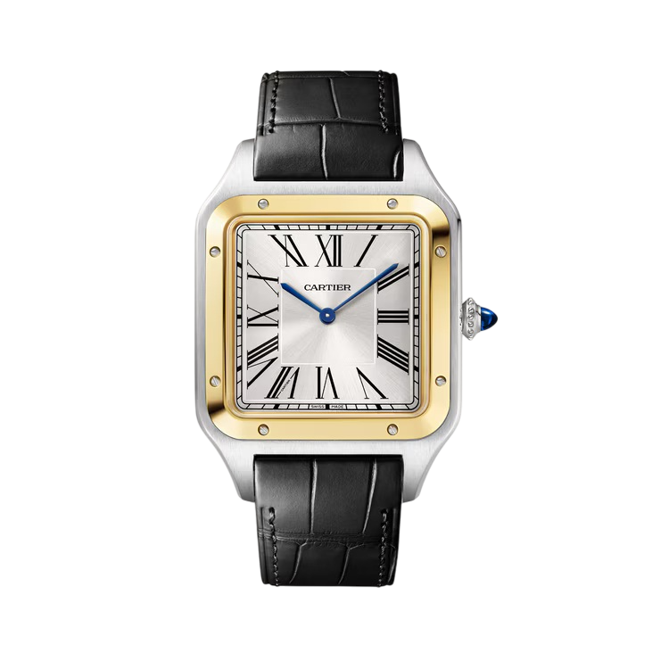 Cartier Santos-Dumont Stainless Steel & 18K Yellow Gold Men's Watch