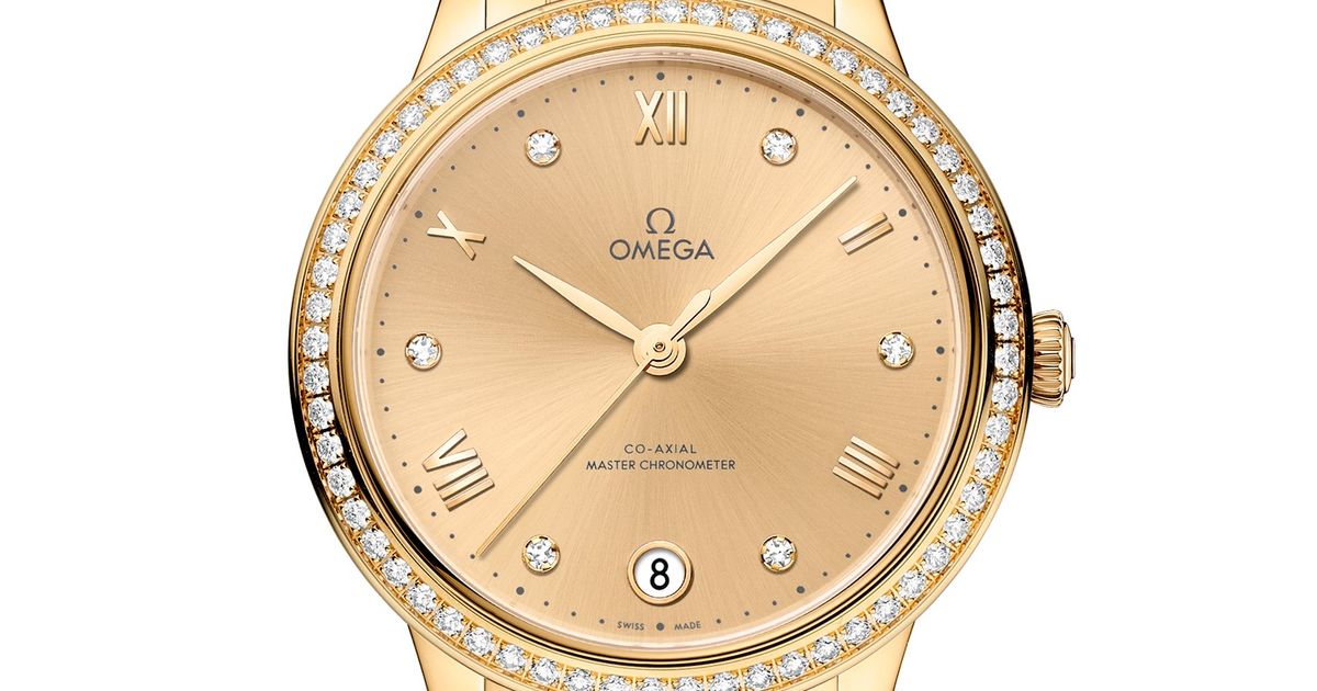 Omega De ville Prestige 18K Yellow Gold & Diamonds Lady's Watch