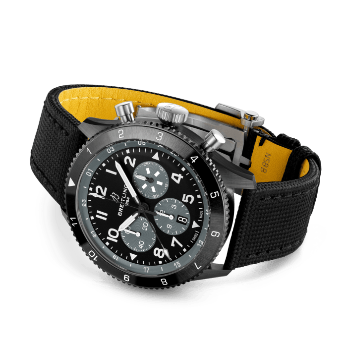 Breitling AVI B04 Chronograph GMT 46 mm Black Ceramic Men's Watch