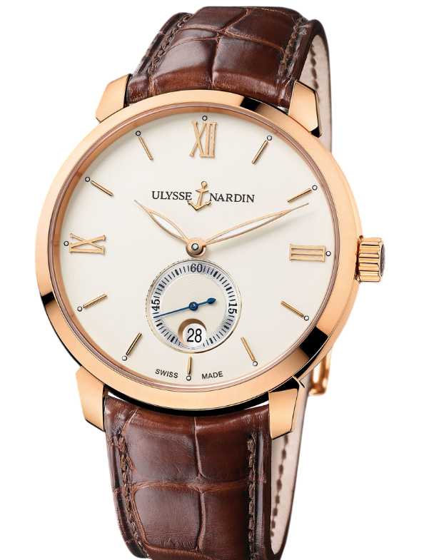 Ulysse Nardin Classic Classico Small Second 18k Rose Gold Men's Watch
