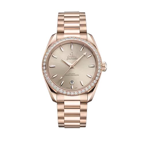 Omega Seamaster Aqua Terra 18K Sedna™ gold & Diamonds Unisex Watch