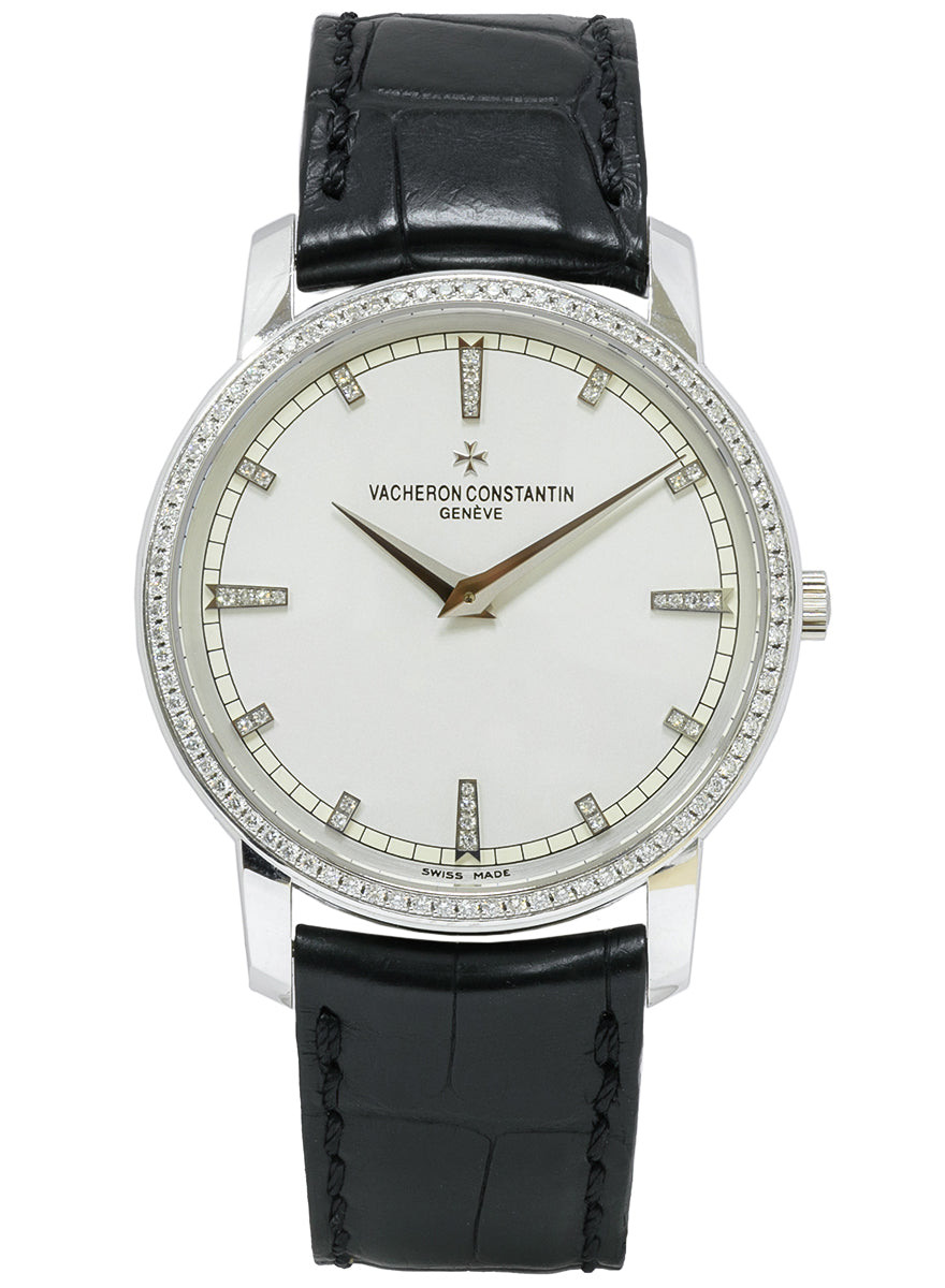 Vacheron Constantin Traditionnelle 18K White Gold & Diamonds Men's Watch