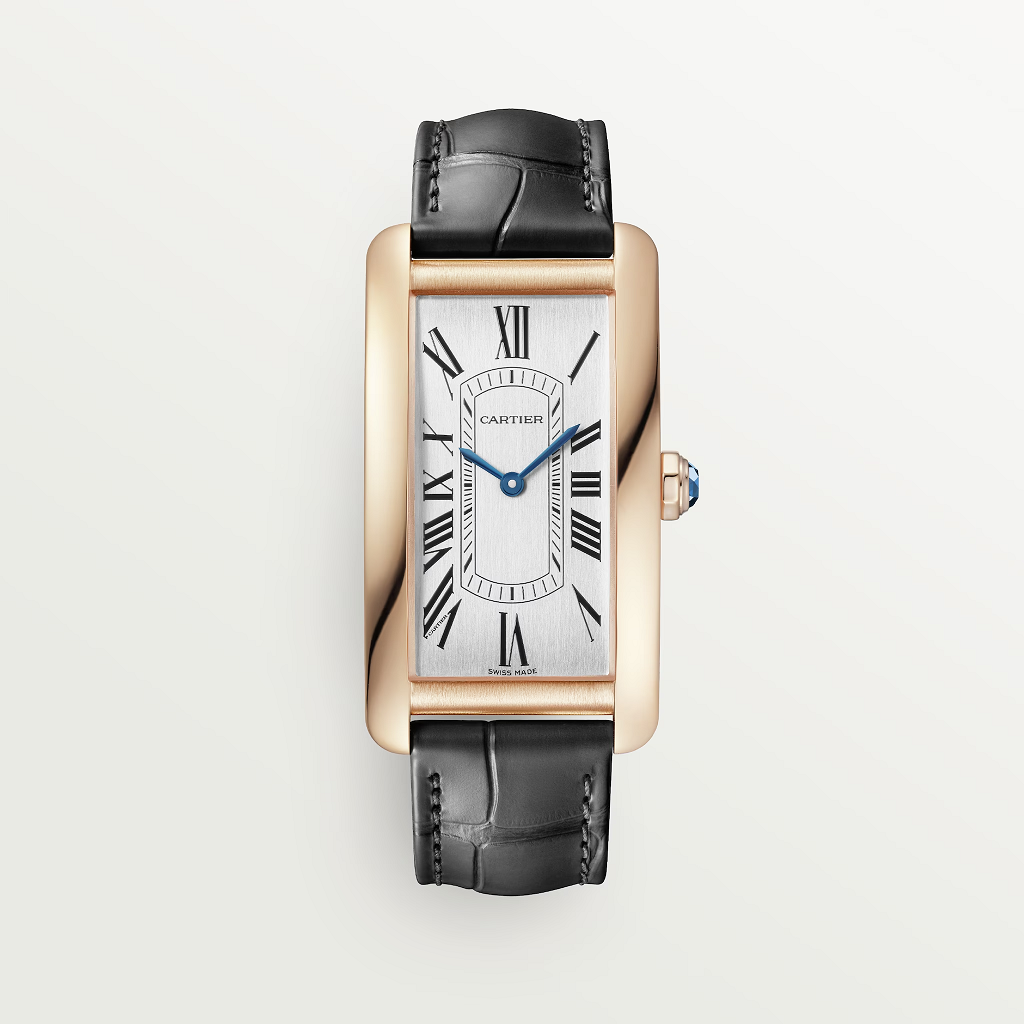 Cartier Tank Americaine 18K Rose Gold Man's Watch