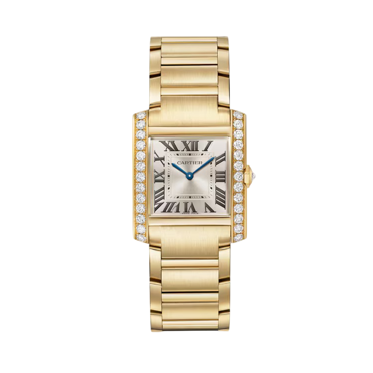 Cartier Tank Française 18K Yellow Gold & Diamonds Lady's Watch