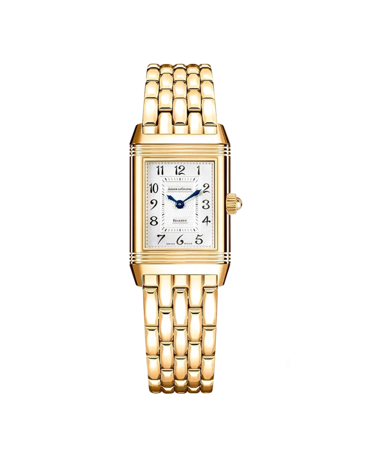 Jaeger LeCoultre Reverso Classic Duetto 18K Yellow Gold & Diamonds Lady's Watch