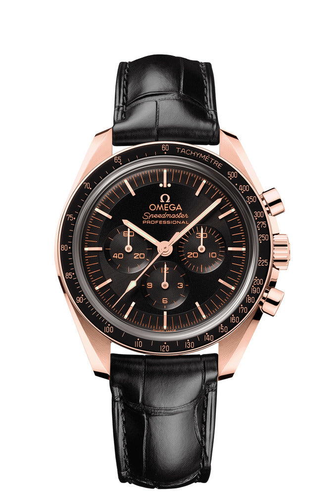 Omega Speedmaster Moonwatch Professional Sedna Gold Anti magnetic Watch 310.63.42.50.01.001