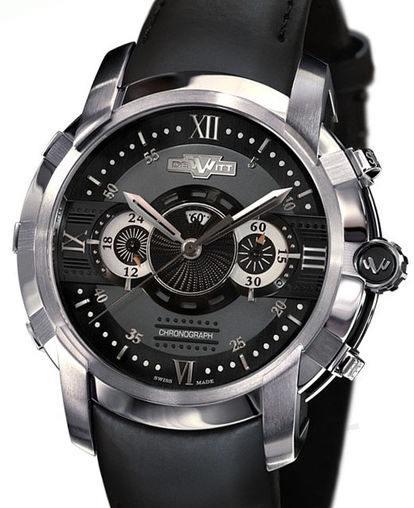 Dewitt Glorious Knight Chronograph Stainless Steel Men's Watch