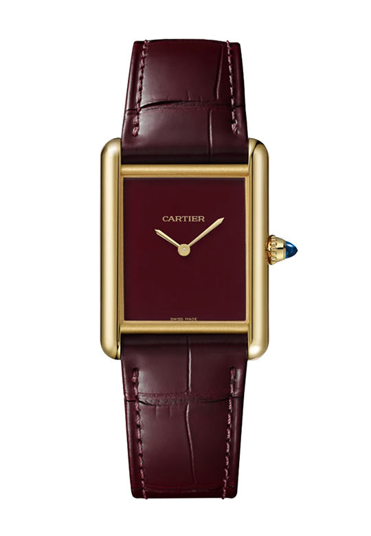 Cartier - Tank Louis Cartier Watch - Watch gold/Gold/Leather