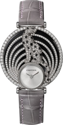 Cartier Panthere De Cartier Rhodiumized 18K White Gold & Diamonds Lady's Watch
