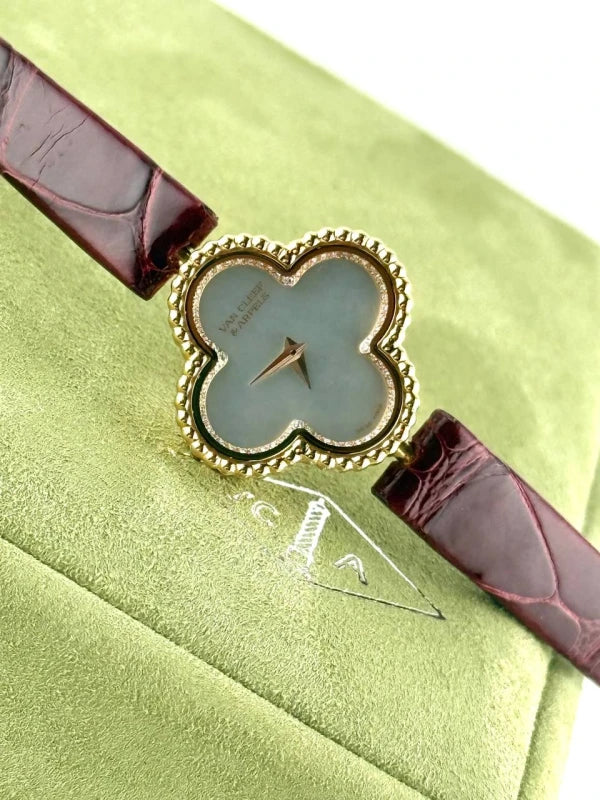 Van Cleef & Arpels Alhambra 18K Rose Gold & Diamonds Lady's Watch